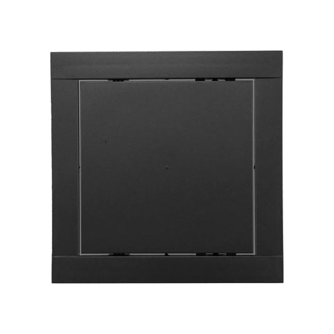 Solid Heavy Duty 6X6 Inch Anthracite Abs Plastic Drywall Access Panel with snap fit frame for easy access.