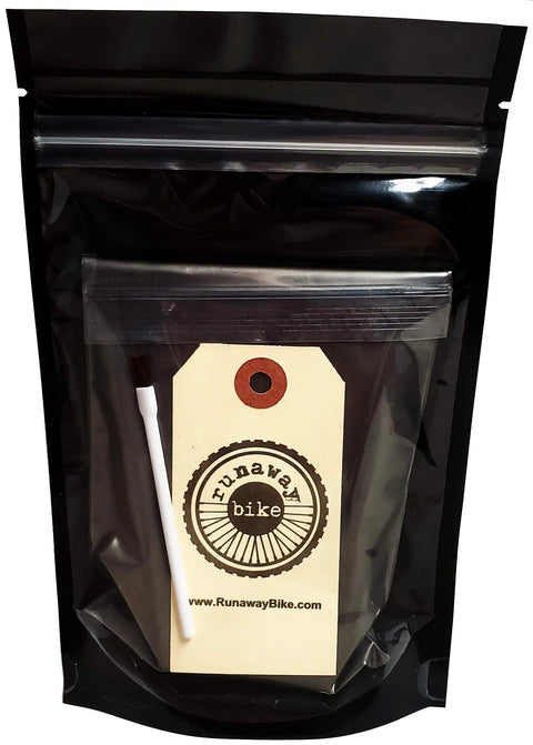 Molybdenum Disulfide Powder 2 oz 99 Percent Pure 1.5 Micron Fine MoS2 Dry Lubricant with Applicator Brush in black bag