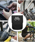 16 In 1 Bike Repair Kit With 3 Tire Levers 5 Tire Patches Tire Rasp Hex Wrenches and Black Tool Bag shown in use