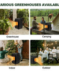 Indoor Outdoor Propane Heater 6000 To 18000 BTU With 3 Modes ODS And Tip Over Protection includes regulator and hose