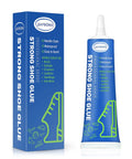 Slow Dry Shoe Glue For Sole Repair Pro Grade Waterproof Clear Adhesive 60ml tube and packaging, suitable for shoes and leather goods.