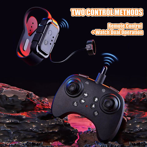 Upgraded Flying Sword RC Drone With Colorful LED Lights Gesture And Smartwatch Control 3 Speed Modes controller system