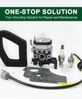 Honda GX35 Carburetor Replacement for GX25 GX25N GX25NT HHT35 String Trimmer FG110 FG110K1 HHT25S 4 Cycle Kit with Accessories