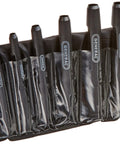 Six Piece Hollow Steel Punch Set From Three Sixteenths Inch To Half Inch With Roll Pouch Perfect For Leather Rubber Gasket Material