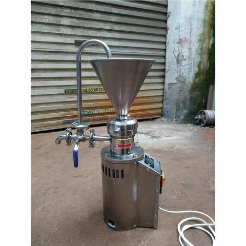 Commercial Peanut Butter Maker Grinder With Vertical Stainless Steel Colloid Mill Emulsifying Machine For Paste Jam Pigment
