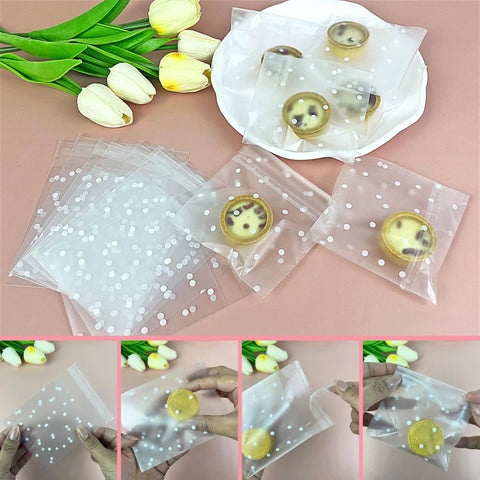 Badass 112 Piece Baking Decorating Kit With Sturdy Acrylic Turntable, Flexible Silicone Piping Bags, Precision Nozzles, Icing Bottles, And Surefire Gear For Sweet Cookies And Cupcakes, featuring cookie bags with polka dots and baked treats.