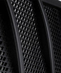 Close-up view of Pair Left Right Hood Air Vent Grille Cover For Mercedes Benz W166 ML GL GLE Class 2012 To 2016
