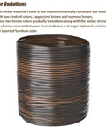 Gradient dark brown synthetic rattan strips in a roll, ideal for quick patio furniture fixes. Smooth Out Your Backyard With This Top Shelf 120 Ft Wicker Repair Kit And Nifty Gradient Dark Brown Synthetic Rattan Strips For Quick Patio Furniture Fixes Without Any Major Hiccups Today.