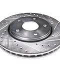 4x4 Front Brake Kit For 2000 2001 Dodge Ram 1500 With Drilled And Slotted Disc Brake Rotors Replacement Set shown close-up