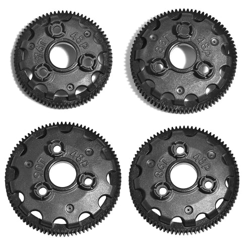 48P Spur Gear Set Featuring 76T 83T 86T 90T For 2WD RC Cars Like Slash Rustler Stampede Bandit Replacement Gears 4676 4683 4686 4690