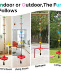 Kid Friendly Tree Swing Set For Backyard 330 Lb Capacity Adjustable Climbing Rope Platforms And Disc Swing Seat outdoor view