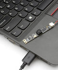 Dope 8MP USB Camera Module With Built In Microphone for Lightburn Laser Engraver connected to laptop