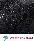 Close-up of water droplets on UV Proof Waterproof Outdoor Furniture Cover For 24L x 24W x 36H Black Breathable Dust Proof fabric