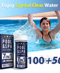 7 In 1 Spa And Pool Test Strips, 150 Count Water Testing Kit For Chlorine, Bromine, PH, Hardness, Alkalinity, Cyanuric Acid And More