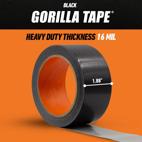Heavy Duty Black Duct Tape 1.88 Inch By 35 Yard Beast Mode Hold For Indoor And Outdoor Repairs Weather Resistant
