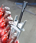 Overhead Valve Spring Compressor Tool for Cars and Trucks removing valve keepers without removing cylinder heads on engine.