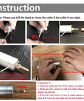 Instructional manual for Mini Handheld Micro Drill Kit with Aluminum Body 0.7 to 1.2mm Bits