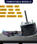 DL1036 One Third HP Blower Fan Motor 1075 RPM 3 Speed 115V next to compatible models list
