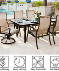 Upgrade Your Patio Game With Solid Rocker Spring Plates For Swivel Rocking Chairs Smooth Gliding Outdoor Furniture Repair Replacement Hardware 2 5 X 5 Inch Heavy Duty Build 2 Pack in outdoor dining setting.