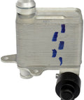 Premium Drive Motor Battery Pack Cooler Direct Replacement Genuine Fit For Hybrid Electric Systems, aluminum construction, side view.