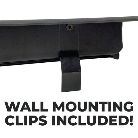 Lowkey Sleek Contemporary Artisan Style Vent Cover With Solid Cast Steel Interior, adjustable dampers, wall clips visible