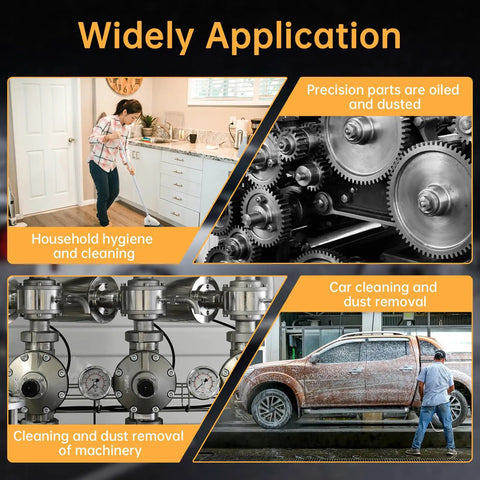 Widely Application of Rugged Pneumatic Cleaning Spray Gun With 6mm Nozzle And 750ml Aluminum Cup for diverse cleaning tasks.