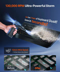 Cordless Air Duster With 130000 RPM Ultra Power 8000mAh Battery cleaning dusty keyboard with high speed air blower