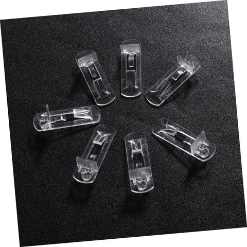 Beefy Plastic Locking Shelf Support Pegs With Smooth Grip Tops For Cupboards Medicine Cabinets And Glass Drink Stands A Top Grade Thirty Piece cabinet hardware set of clear shelf pegs.