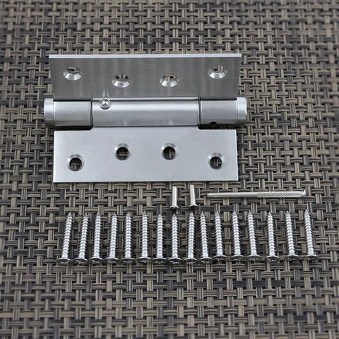 Two Pack Ball Bearing Butterfly Butt Folding Self Closing Door Hinges Stainless Steel Adjustable for Interior Exterior Doors with Screws