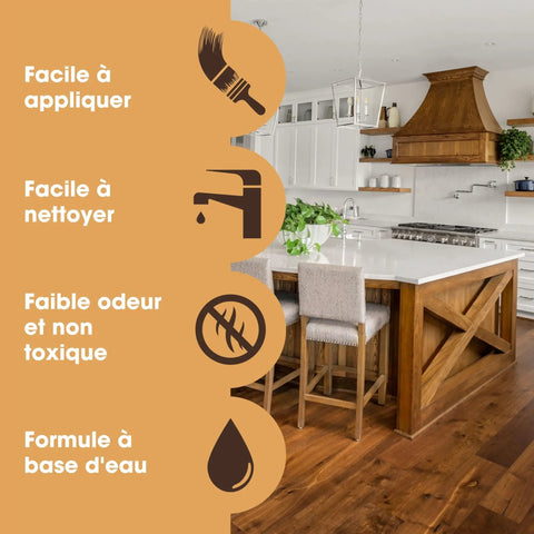 Smooth As Butter Pre Stain Wood Conditioner For Blotch Free Even Coverage Prepares Raw Lumber Before Staining Water Based Formula in modern kitchen.