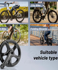 52T Crankset With 152mm Aluminum Arm For 6 To 8 Speed Bikes Including City, Fat, E Bikes And Folding Bikes, product display