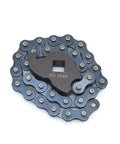 Heavy Duty Half Inch Drive Chain Wrench With Sixteen And A Quarter Inch Chain for auto repairs and bike chains on white background