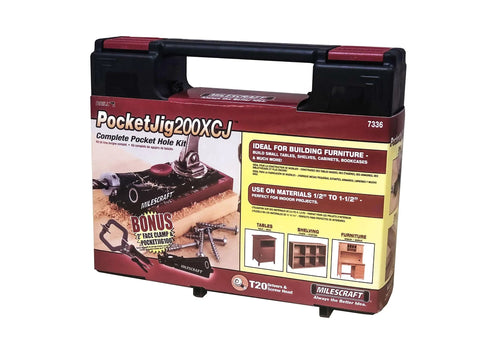 Premium Pocket Hole Jig Bundle With Double Barrel And Single Barrel Jigs, 2 Inch Face Clamp, Imperial And Metric Scales, Case view
