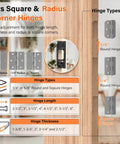 Hinge Mortiser Kit For Doors And Frames, Pro Grade Door Hinge Jig For Quick And Easy Install, Fits Eight Hinge Sizes