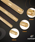 Drift Punch Set 3-Piece for Pin Removal and Alignment Includes Three Quarter Inch 19mm by Eight Inch, One Half Inch 13mm by Seven Inch, and Three Eighths Inch 10mm by Six Inch Brass Punches Non Marring Auto and Motorcycle Repair Tools.