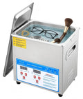 Top Tier Three Liter Ultrasonic Cleaner With Quick Heat Mode And Digital Timer, Straight Up 40 Khz Deep Wash scrubs jewelry and eyewear.