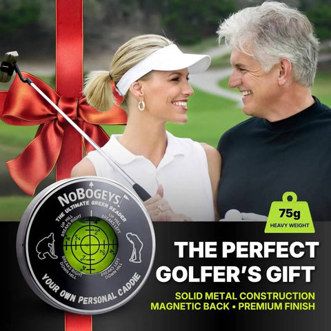 Game Ready Golf Green Reader And Magnetic Ball Marker Pocket Putting Alignment Tool with 75G Aluminum Build, gift packaging