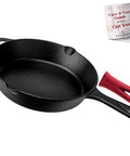 Cast Iron Skillet Set 8 Inch 10 Inch 12 Inch Pre Seasoned Frying Pans With Silicone Handle Grip Covers For Indoor Outdoor Use