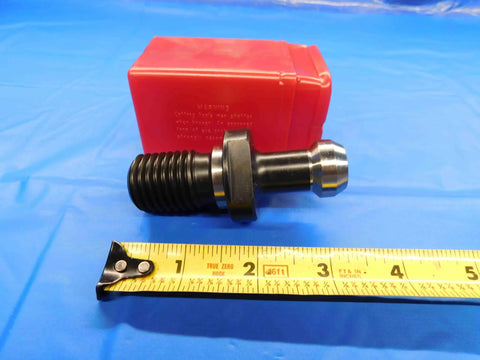Cat 50 Coolant Thru Retention Knobs Plus Pull Stud Hardware sporting a sharp 45 degree angle, threaded for machining centers.