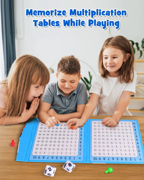 Children using Magnetic Addition And Multiplication Game Board For Kids Ages 8 To 12, Hands On Math Manipulatives For Elementary School