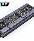 Beefy 12V LED Power Supply IP67 Waterproof, 150W Constant-Voltage LED Transformer with aluminum housing and water droplets