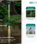 Giant 21 Inch Outdoor Rain Gauge For Pros, USA Made Heavy Duty All Weather Freeze Proof with Stake or Mount on fence