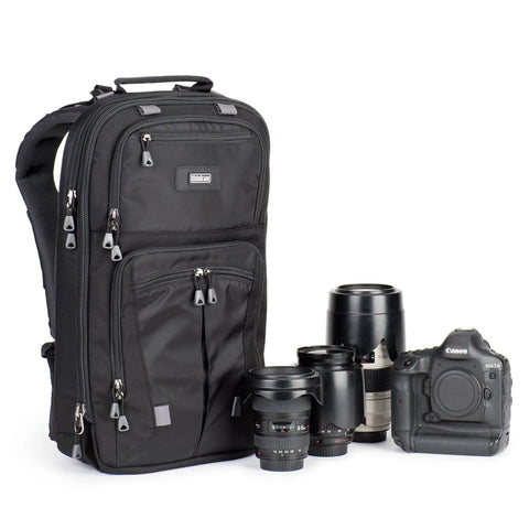 Shape Shifter 17 V2 Camera Backpack Holds 1 To 2 DSLRs And 3 To 4 Lenses Plus A 17 Inch Laptop And Tripod shown with gear
