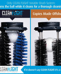 Portable Golf Ball Washer With Towel And Cap Set On The Go Clean Spin Brush System showcasing brush design