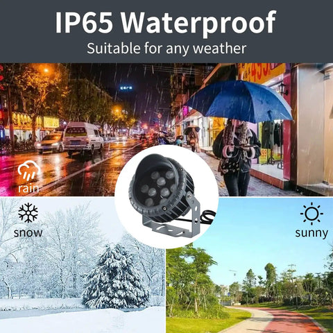 Remote Control RGBW LED Flood Light For Outdoor Vibes 96W Color Changing Garden Spotlight IP65 with weather icons
