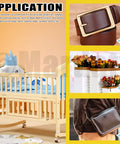 Applications of 24 Pcs M6x70mm Hex Socket Cap Bolts Kit in crib, belt, scrapbooking, and handbag assembly.