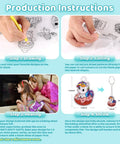 Shrink Art Sheets Kit For Kids With 75 Pre Cut Designs For Instant Fun Easy Coloring And Keychain Making Craft Set No Cutting Needed Diy Craft Project For Boys And Girls Creative Gift Idea, step-by-step instructions