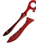 Scissor Blade Second Half Replica From Kill La Kill, 78cm Carbon Steel Blade With Red Lacquer and Leather Sheath, Anime Cosplay Prop