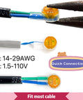 Gel Filled Waterproof UY2 K2 Network Cable Connectors For Telephone Wire And Speaker Cable Easy To Use Moisture Resistant For 0.4 To 0.9mm Cables And Auto Wire Repair