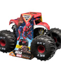Spider Man RC Monster Truck Mega Size Over Two Feet Long One Six Scale All Terrain Off Road Toy For Kids Four And Up